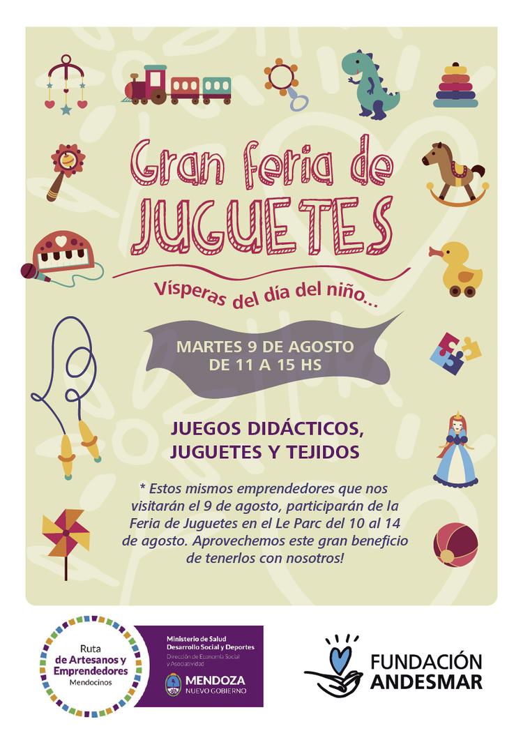 ¡Ya llega el Día del Niño!: Feria de Juguetes Artesanales