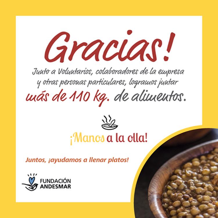 ¡Gracias a todos los que participaron el la colecta “Manos a la Olla”!