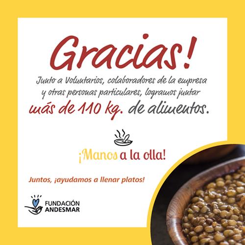 ¡Gracias a todos los que participaron el la colecta “Manos a la Olla”!